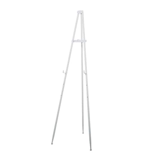 White Traditional Easel, 24&#x22; x 17&#x22; x 70&#x22;